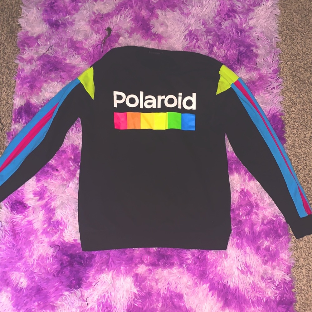 stylish Polaroid sweater